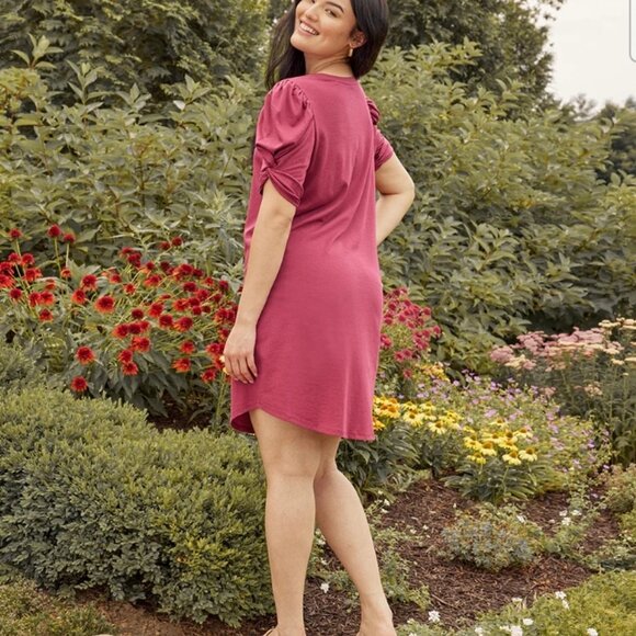 Summersalt Luxe Puma Twist-Sleeve T-Shirt Dress Size Med - Picture 2 of 9